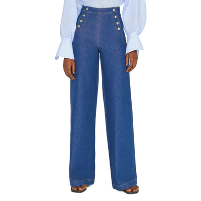 Frame Classic Blue Sailor Snap Denim Jeans Size 25