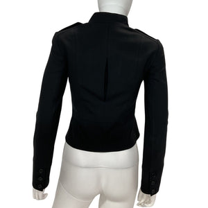 Theory Tailored Black Wool Blend Jacket Size 0