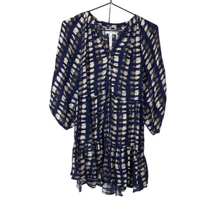 Apiece Apart Printed Navy Mitte Mini Size X Small Dress